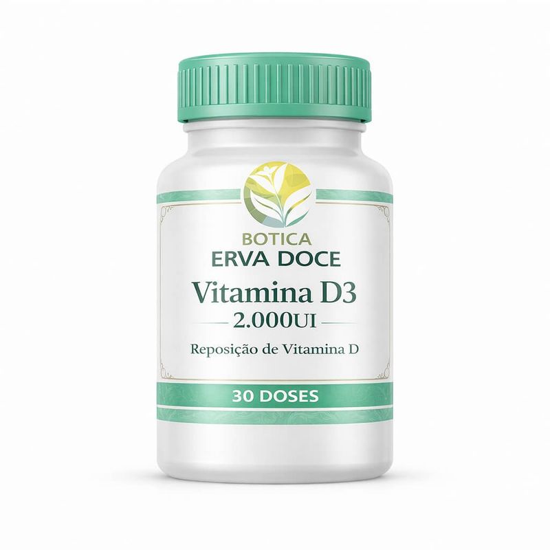 Vitamina D3 2.000UI 30 Cápsulas
