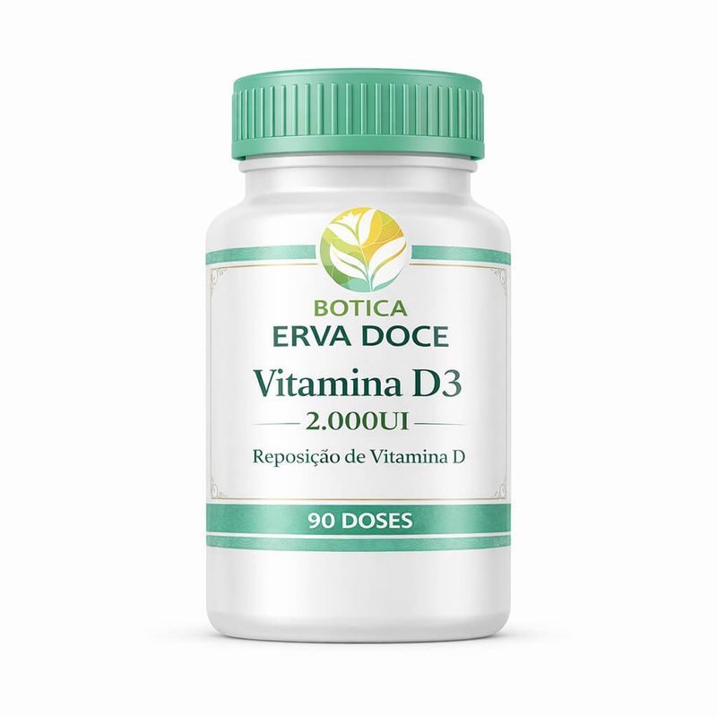 Vitamina D3 2.000UI 90 Cápsulas