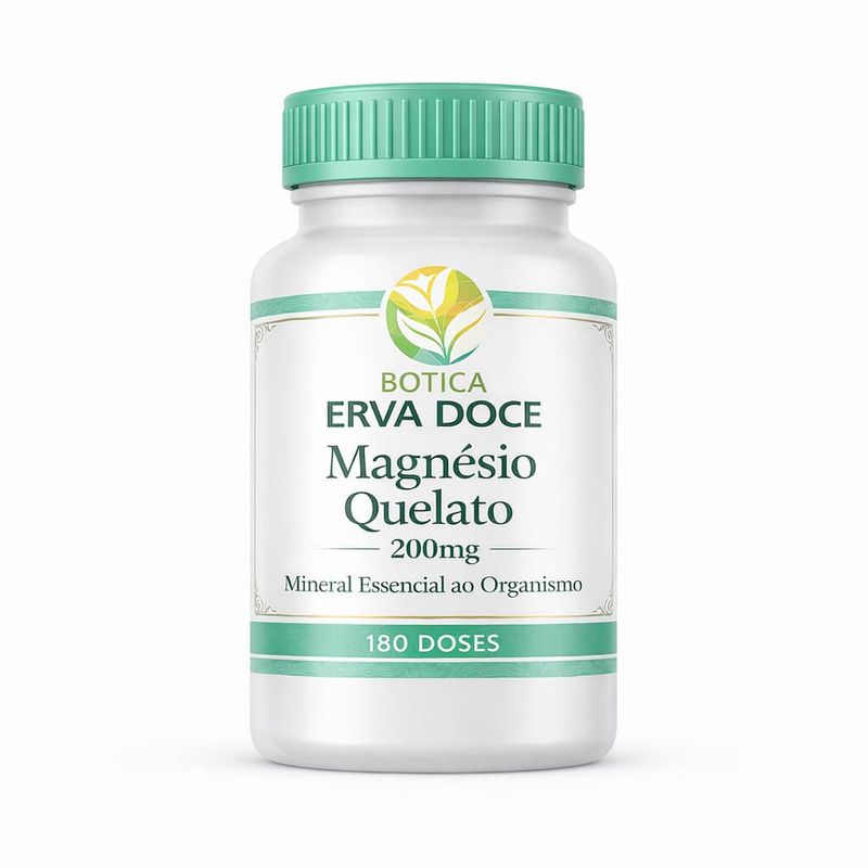 Magnesio Quelato 200mg 180 Doses