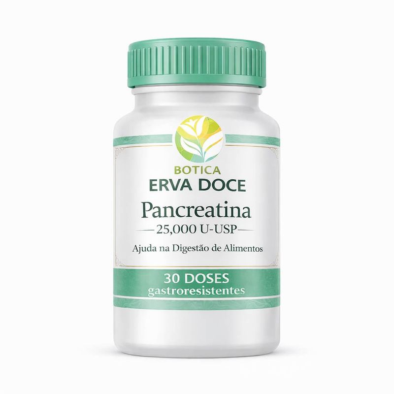 Pancreatina 25.000 U-USP 30 Doses Gastrorresistentes