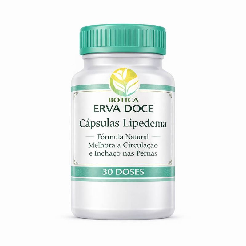 Cápsula Lipedema 30 doses: Fórmula Natural Melhor Circulação