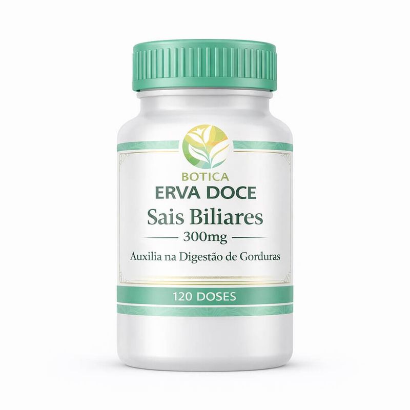 Sais Biliares 300mg 120  Doses