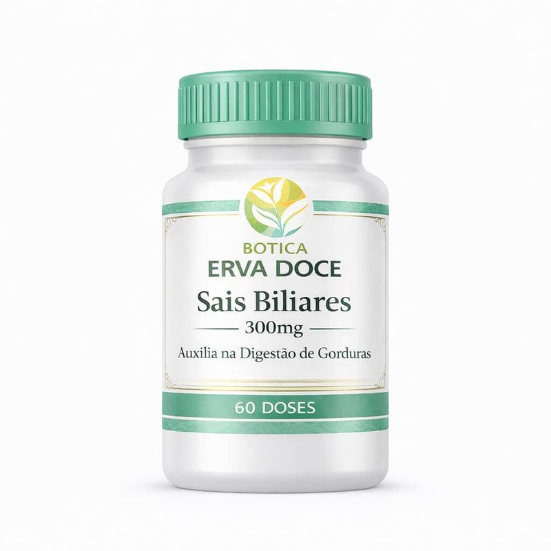Sais Biliares 300mg 60  Doses