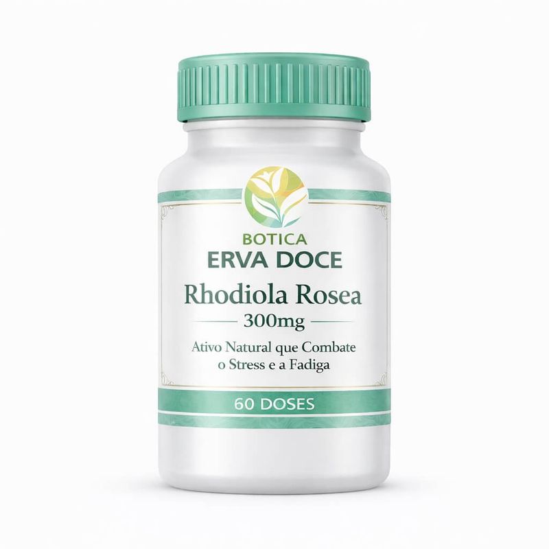 Rhodiola Rosea 300mg Adaptógeno Foco e Energia 60 Caps
