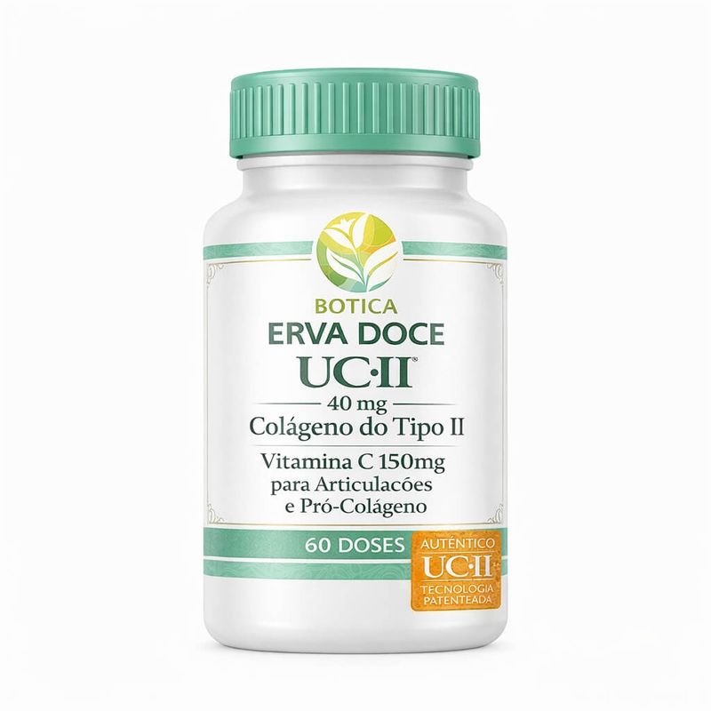 UCII 40mg + Vitamina C 150mg  60 capsulas