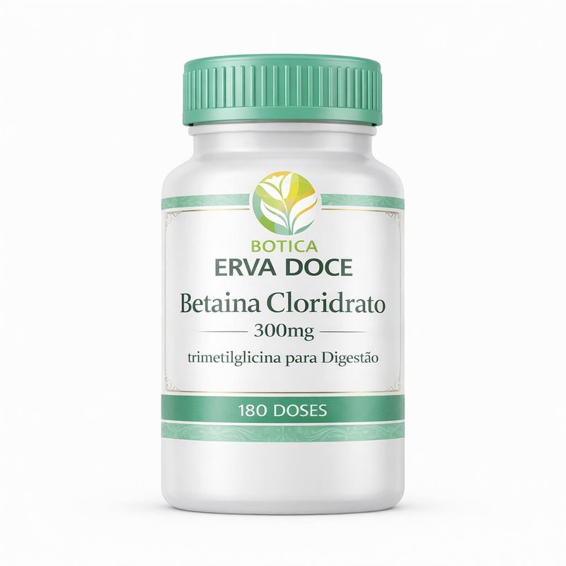 Betaina Cloridrato 300mg 180 Doses