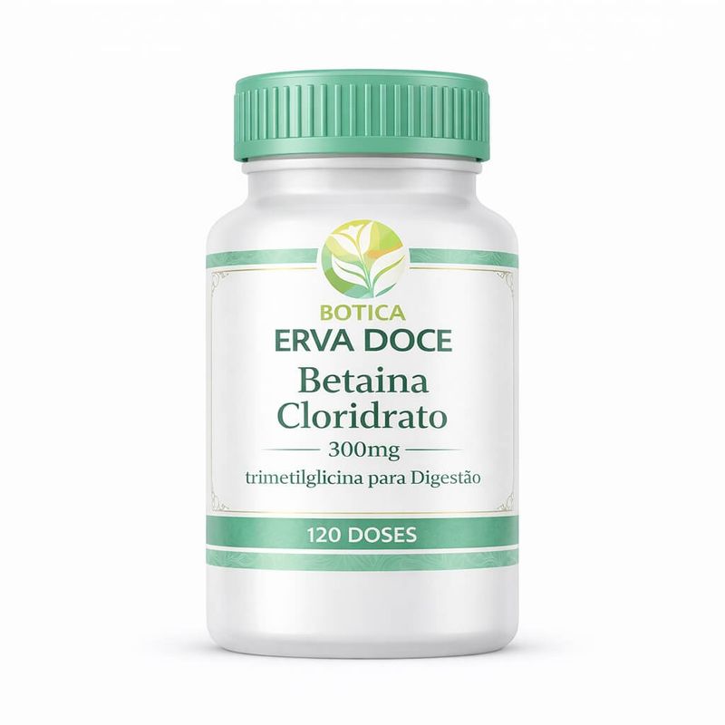 Betaina Cloridrato 300mg 120 Doses