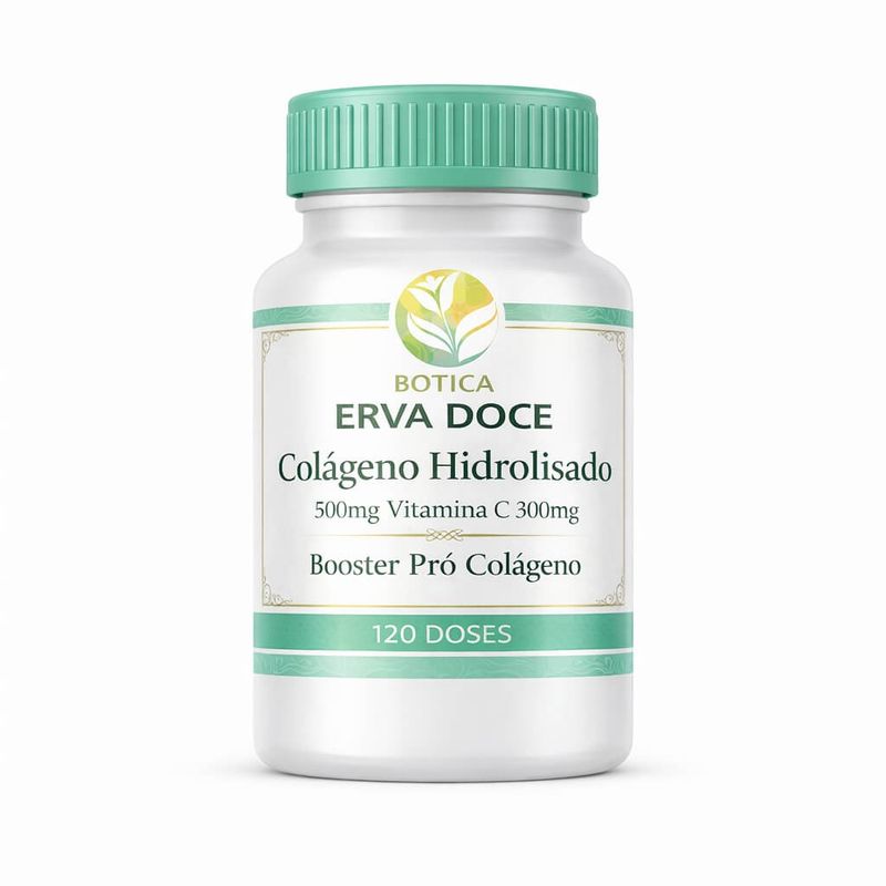 Colageno Hidrolisado 500mg Vitamina C 300mg 120 Doses