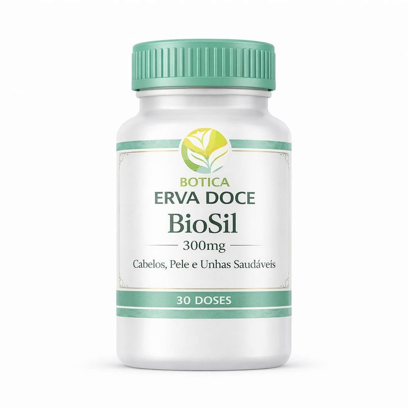 BioSil 300mg 30 caps Cabelo, Pele e Unhas Fortes e Saudáveis