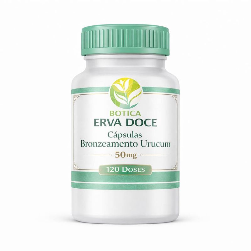 Capsula Bronzeamento Urucum 50mg 120 Doses