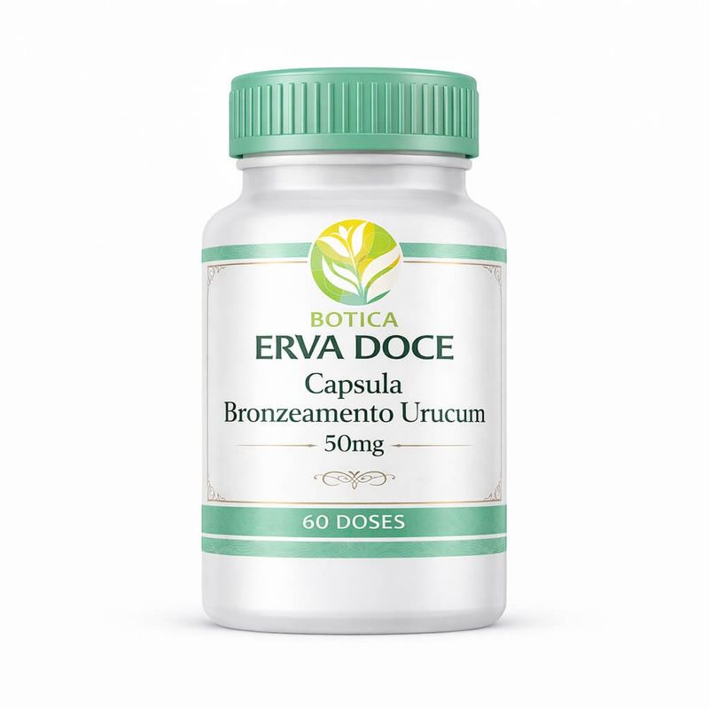 Capsula Bronzeamento Urucum 50mg 60 Doses