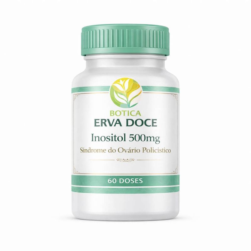 Inositol 500mg 60 cápsulas: Suporte para Saúde Metabólica