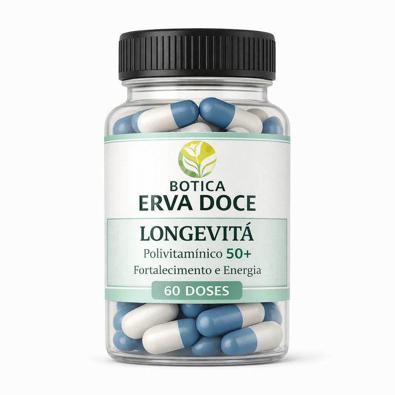 Longevita Polivitamínico 50+ 60 caps Fortalecimento e Energia