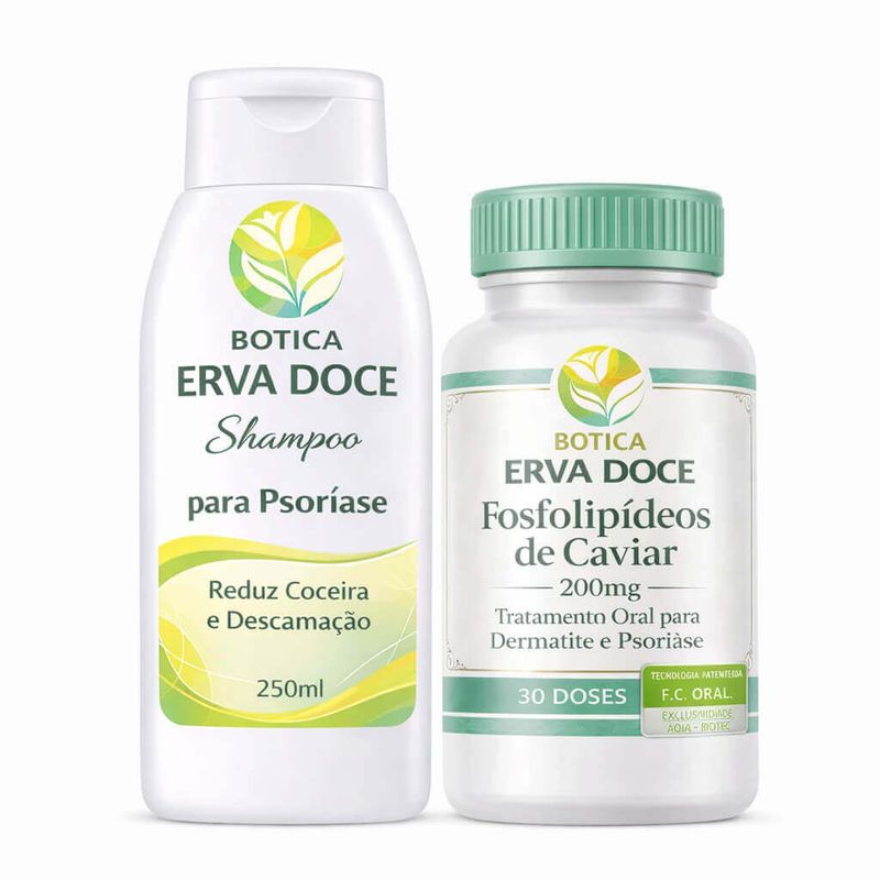 Kit Equilíbrio Shampoo Antidescamação + Fosfolipídeos Caviar