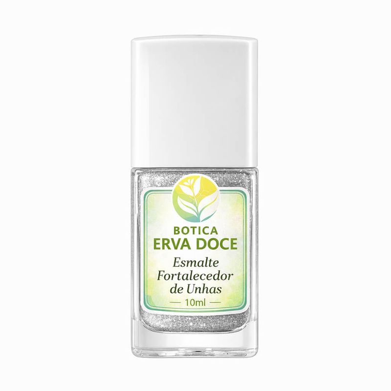 Esmalte Fortalecedor para Unhas Cor Prata Lunar 10mL