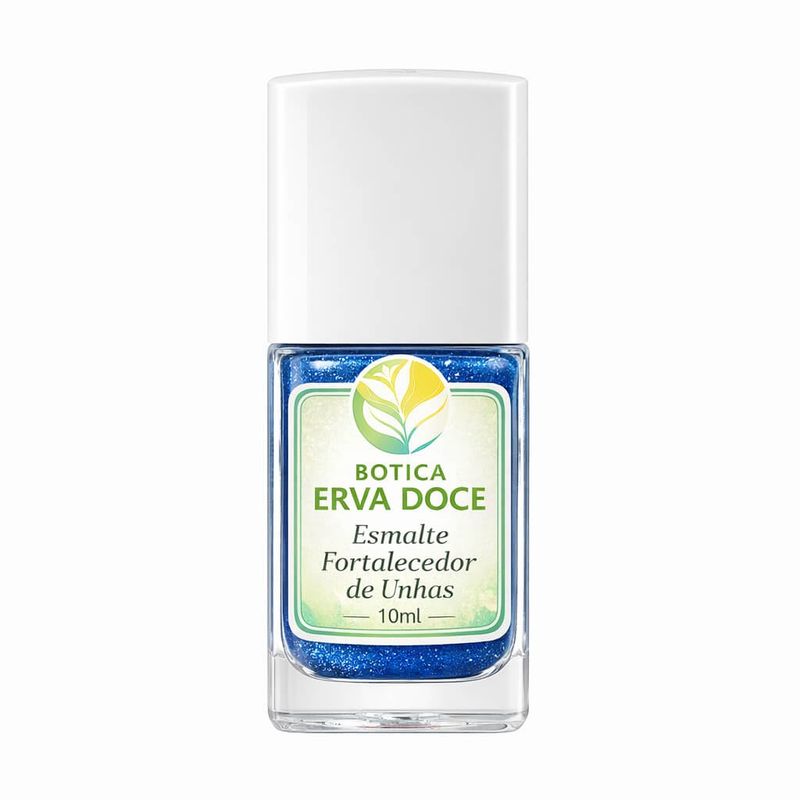 Esmalte Fortalecedor de Unhas Cor Safira Intensa 10mL
