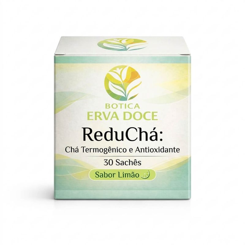 Cha Termogênico e Detox ReduCha 60 saches limão