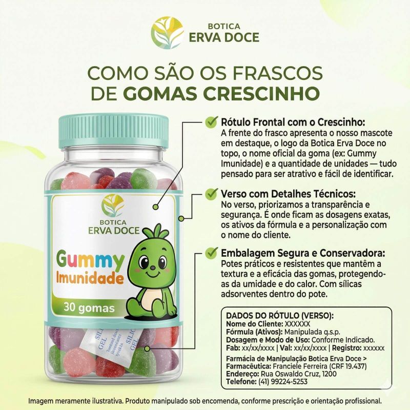 Kit Gummies de Vitaminas para Crescimento e Beleza Infantil