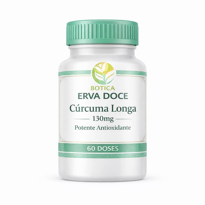 Curcuma longa 130mg 60 Doses Alto Teor de Curcumina