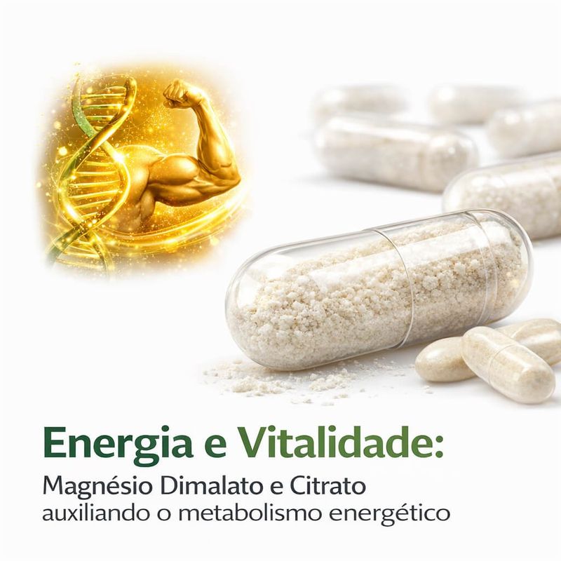 Vital Mag 5 120 doses: 5 Magnésios para Saúde e Vitalidade