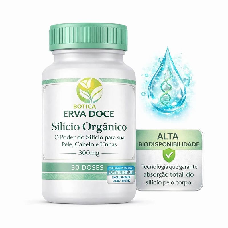 Silicio Organico 300mg 90 Doses