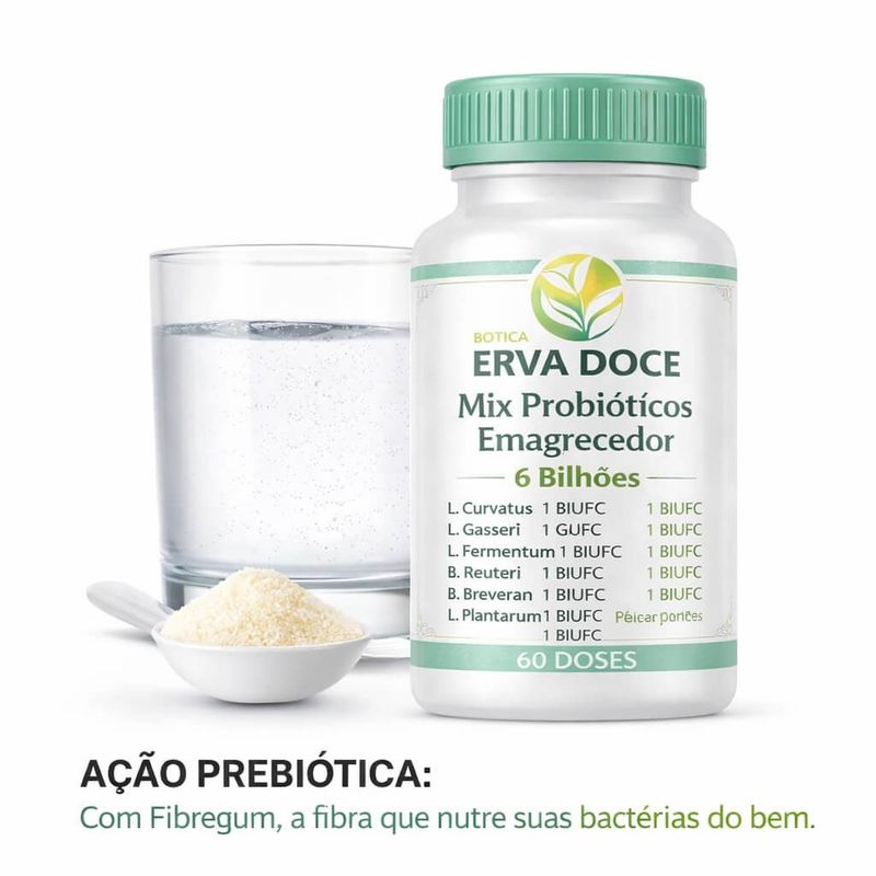 Mix Probióticos Metabolic 6 Bilhões UFC 60 Doses