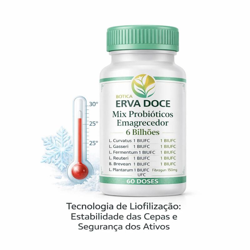 Mix Probióticos Emagrecedor 6 Bilhões UFC 180 Doses
