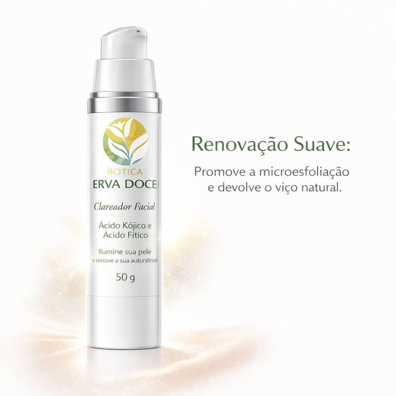Clareador Facial Acido Kojico e Acido Fitico 50g
