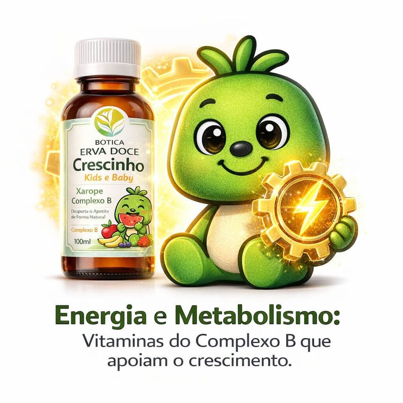 Xarope Papinha Feliz Crescinho Kids 100mL: Desperta Apetite