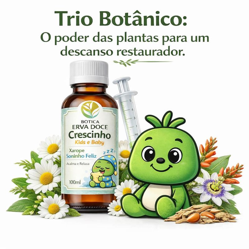 Xarope do Soninho Crescinho Kids 100ml Noites Tranquilas