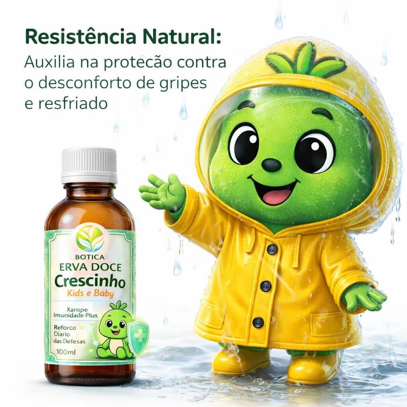 Xarope Imunidade Plus Crescinho Kids 100mL Reforço da Defesa