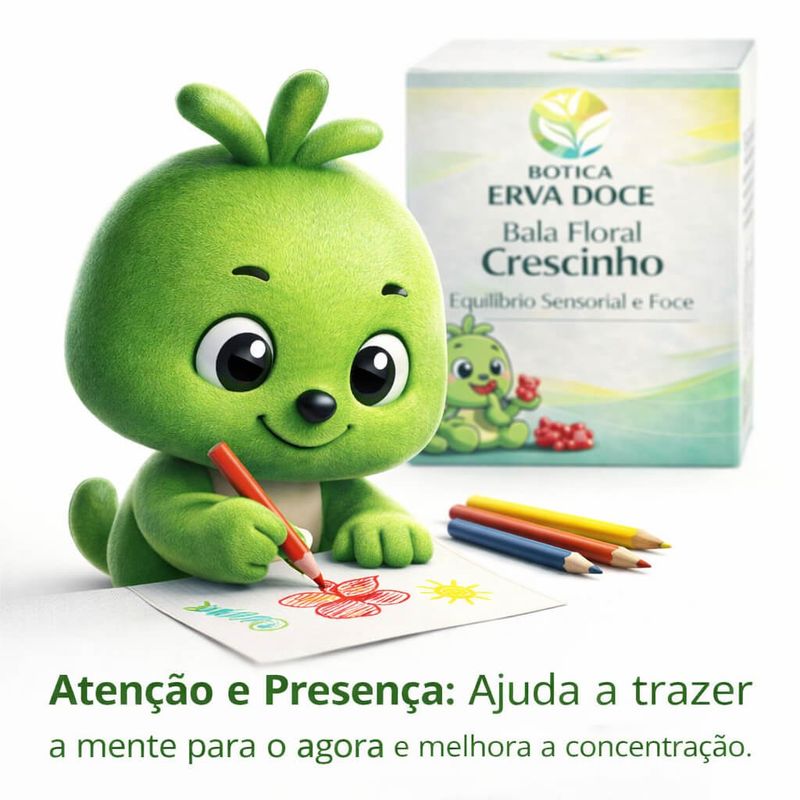 Bala Floral Crescinho Equilíbrio Sensorial e Foco 30 unid
