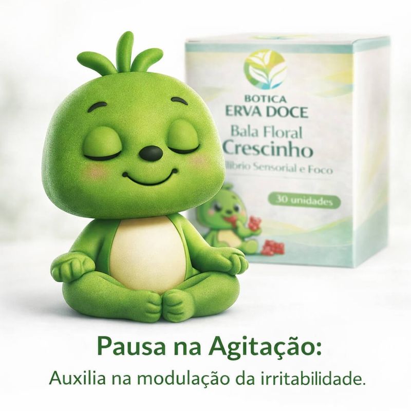 Bala Floral Crescinho Equilíbrio Sensorial e Foco 30 unid