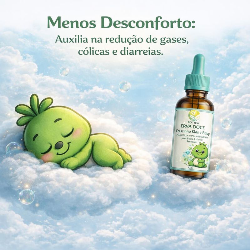 Probióticos e Pós Antibiótico Premium Crescinho Baby 30mL