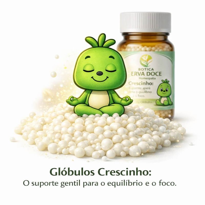 Homeopatia Glóbulos Crescinho Calma e Concentração 20g
