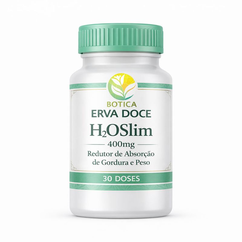 H2OSlim 400mg Redutor Absorção de Gordura e Peso 30 cápsulas