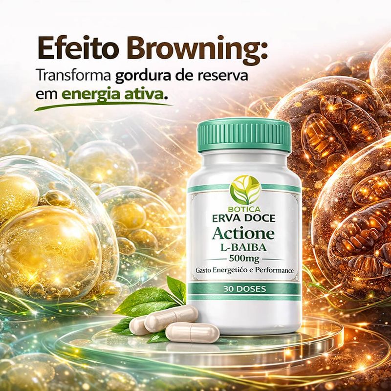 Actione L-BAIBA 500mg Gasto Energia Performance 30 capsulas