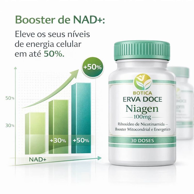 Niagen 100mg Ribosídeo de Nicotinamida 30 cápsulas