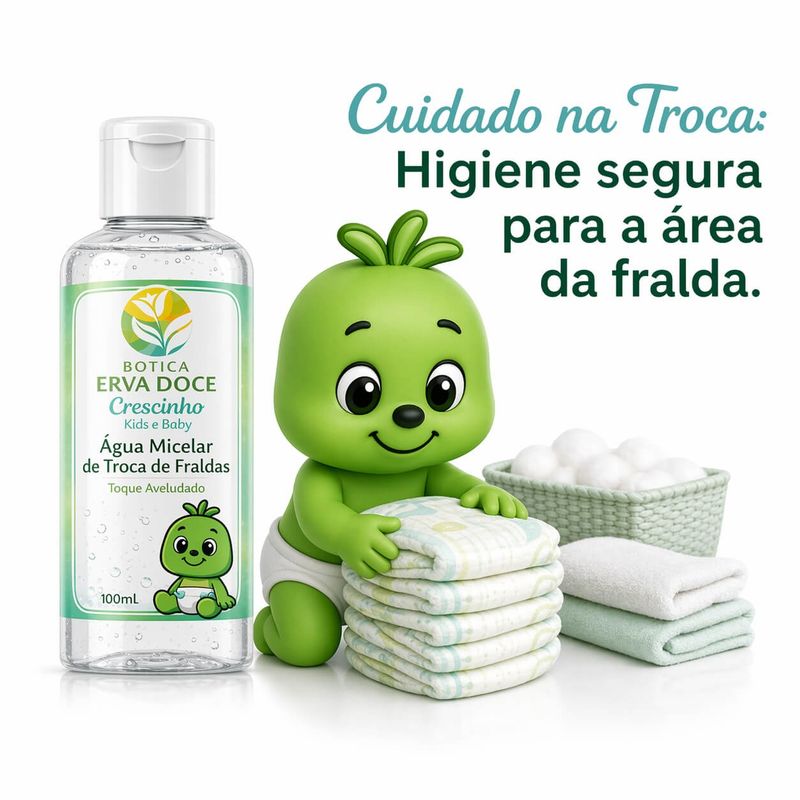 Água Micelar de Limpeza 100mL Crescinho Baby