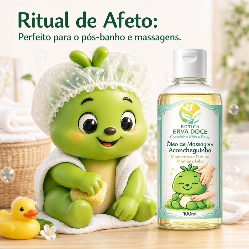 Óleo de Massagem Aconcheguinho 120mL Crescinho Kids e Baby