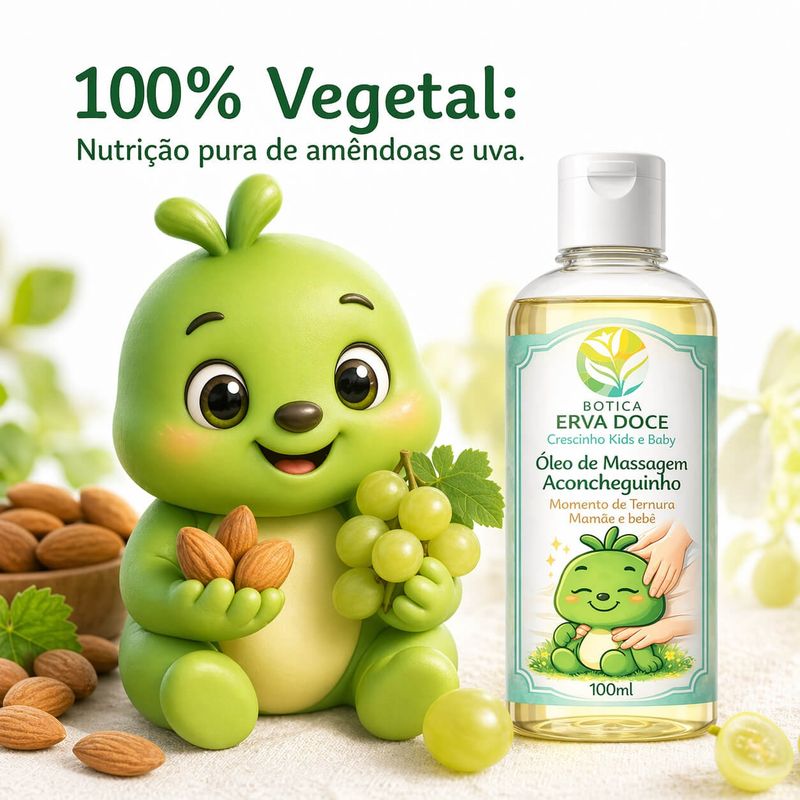 Óleo de Massagem Aconcheguinho 120mL Crescinho Kids e Baby