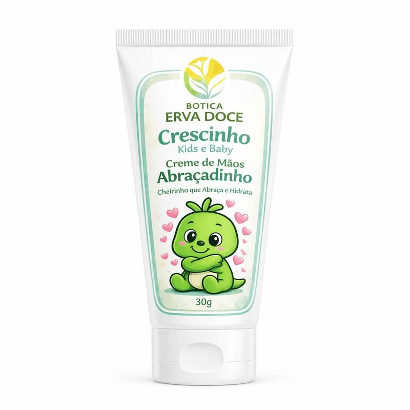 Creme de Mãos Abraçadinho 30g Crescinho Kids e Baby