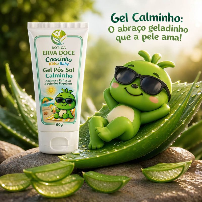 Gel Pós Sol Calminho 60g Crescinho Kids e Baby