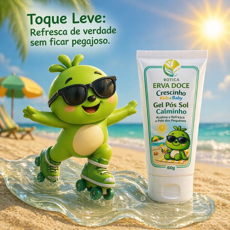 Gel Pós Sol Calminho 60g Crescinho Kids e Baby