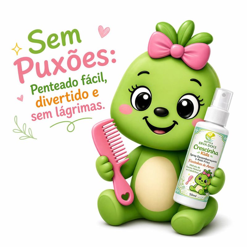 Spray Desembaraçante AntiFrizz Crescinha Fiozinho de Amor 50mL