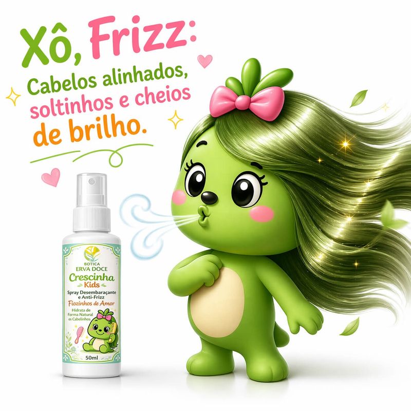 Spray Desembaraçante AntiFrizz Crescinha Fiozinho de Amor 50mL