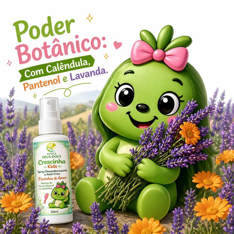 Spray Desembaraçante AntiFrizz Crescinha Fiozinho de Amor 50mL