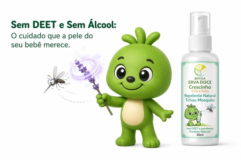 Repelente Natural Tchau Mosquito 30mL Crescinho Kids e Baby
