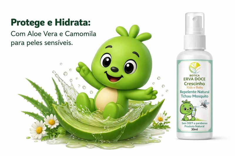 Repelente Natural Tchau Mosquito 30mL Crescinho Kids e Baby