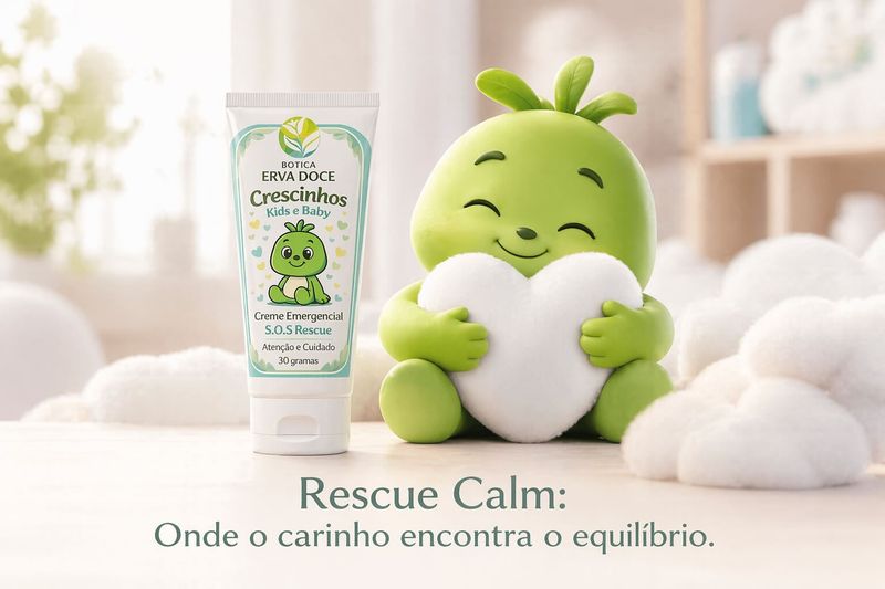 Creme Rescue Calm Floral 50g Crescinho Kids e Baby